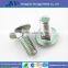 carbon steel galvanized mushroom head square long neck carriage bolts /Zhonggu DIN 603 Carriage Bolt