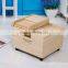 Eco-friendly cheap paulownia wood rice box beans box with roller shutter door