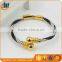 Wholesale Stainless steel Wire Cable Cuff Bracelet With Bangle