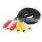 3.5mm male stereo jack to 3 female rca plugs cable 1.5m