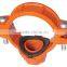 FM UL Approved Ductile Iron Grooved Coupling Mechanical Tee Fire protection.