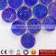 IMARK Glitter Penny Round shape Blue Iridescent Glass Mosaic Swimming Pool Tile