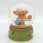 popular pretty resin bear snow globe