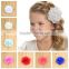 Spot wholesale Chiffon stereo roses hairpin baby girls headdress 28 colors optional
