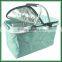 Portable double handle folding picnic basket