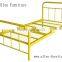 Metal Bed twin size yellow 38X75"