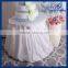 CL054A New 2015 made in china round fancy wedding white taffeta cake table cloth with flower