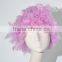 Crazy explosion pink afro curls wigs football fans wig N347