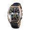 Chinese watch factory custom mens rectangle forsining tourbillon automatic mechanical watch
