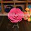 2015 fashion red rose fabric brooch