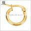 Fashion hoop earring hiphop jewelry gold plated jewellery