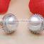 Fresh water pearl earrings AAA 8-9mm fashionable pearl earrings design