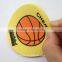 Customized 3D basketball logo eco-friendly silicone rubber pvc cup coaster