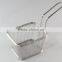 stainless steel wire mesh kitchen cooking deep frying basket/chicken frying basket/fried basket