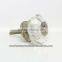 Large Clear Glass Dresser Drawer Pull, Kitchen Cupboard Handle or Wardrobe Door Knob, Glass Melon Decorative Cupboard Knob and D