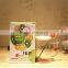 Office use & stockage lovely fruit design transparent glass cup with personality straw and lid