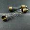 8x30mm Transparent Tube Glass Bottle 5mm Mouth Bronze Bail Perfume Vial Pendant Wish Charm DIY Supplies 1810280