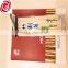 Chinese factory flatware bamboo disposable twin chopsticks for wholesale