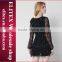 Wholesale black hot woman sexy dress long sleeves jumpsuits