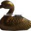 bronze duck sculpture
