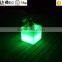 Colorful Cubic Planter/manual Plastic Planter/LED Multi Color Change Planter