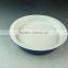 Hot Wholesale oval glazed ceramic bake plate for daily use porcelain bake plate