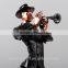 Mordern art decorative resin bust of figurines musicians