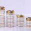 4pcs airtight glass jar with handdrawing