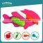 Toprank Hot Sale Kitchenware 1.8mm Thickness Colorful Durable Non-slip Fish Shape Cutting Board Mat Set PP Chopping Board