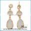 New arrival Alloy copper glass stone earrings fancy earrings for party girls