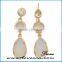 New style Simple Trendy Styles copper glass earrings for women