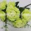 hot sale 9 heads artificial silk flowers,fake rose flowers