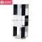 3-Tier Rotating Bookshelf Black and White MDF wood bookcase wooden cube organizer