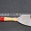 Stainless steel scraper with wooden handle
