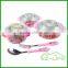 Stainless steel baby food feeding bowls with spoon and fork kids cutlery set