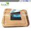 Manufacturers selling new bamboo chopping block 2 PCS sink organic bamboo cutting board