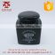 wholesale set of 3 custom logo black ceramic salt and pepper shaker cruet set