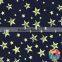 Gold Stars Printing Fabric Soft Touch Cotton Fabric Wholesale