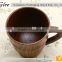 wooden tea cup with strainer with lid
