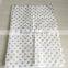 Gold polka dot logo with white tissue paper 17 gsm