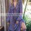 New Style Long Sleeve Chiffon Flirty V Neck Frock Design Maxi Dress Sexy Necked Women Picture HSd5175