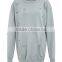 Women Oversized Boyfriends Ripped Sweatshirt Plain Grey Distressed Pullover Drop Shoulder