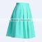 Hot Mint green design skater skirt women 2016
