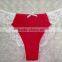 High Fashion style red match white lace sexy ladies bra panty set