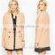 Latest Woven Design Lapel Collar Woman Jacket Fashion Double Breasted Women Blazer