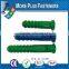 Made in Taiwan Universal Plastic Ribbed Long Conical Wall Plug Anchors