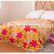 2015 New Extreme Luxury Style 100% Polyester Super Soft Dyed Thick Coral Flower Pattern Printed Fleece Blanket