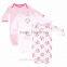 100% Cotton baby unisex newborn long sleeve sleep gown