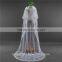New grance Fashionable long Tulle Wedding Bridal Veils & TwoTiers Tulle Cathedral Bridal Veil HL08