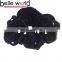 Hot sale black lint ponytail holder fabric hair ring with rhinestone wholesale